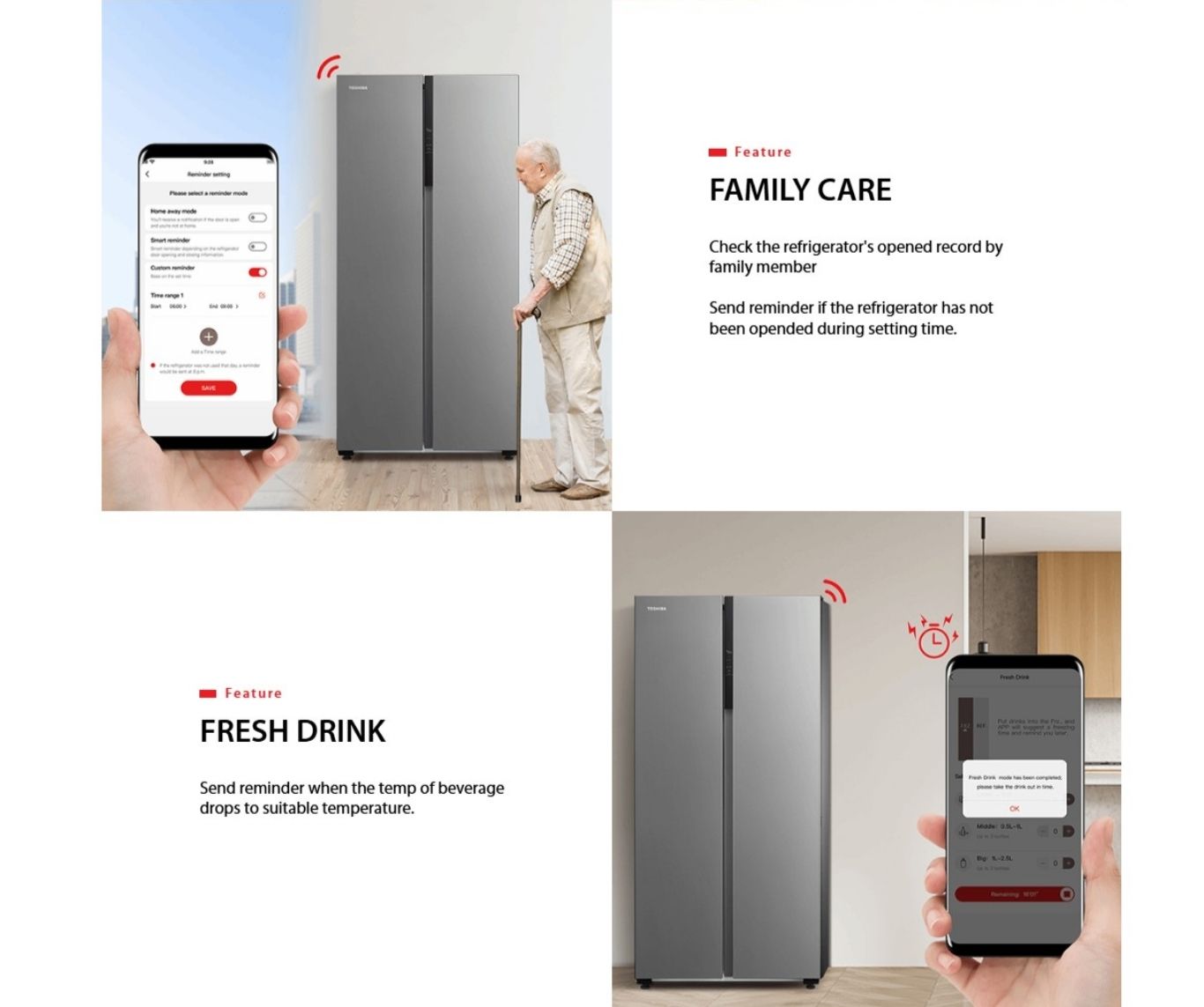 Remote control fridge via smartphone app