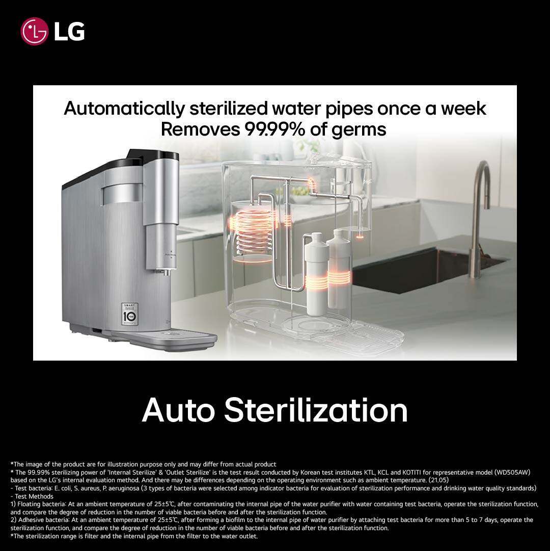 PuriCare Tankless Water Purifier WD516AN with 4Stage Filtration Hot Cold Ambient Water  Navy Blue - Image 8