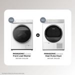 (Bundle Promo) Panasonic 11.5KG Washer PSN-NAV115FA1 and 10KG Dryer PSN-NHEH10JD1