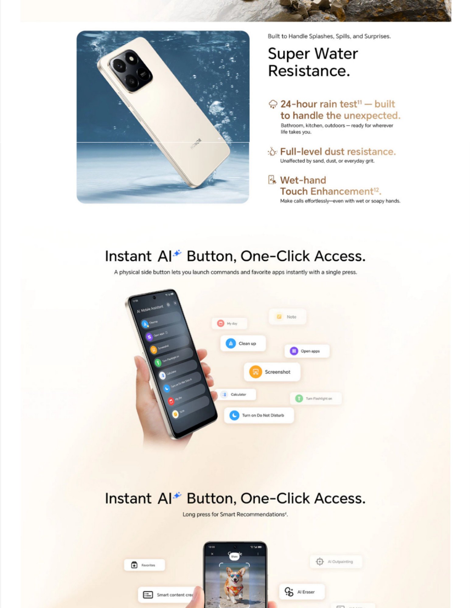 Instant AI click btton