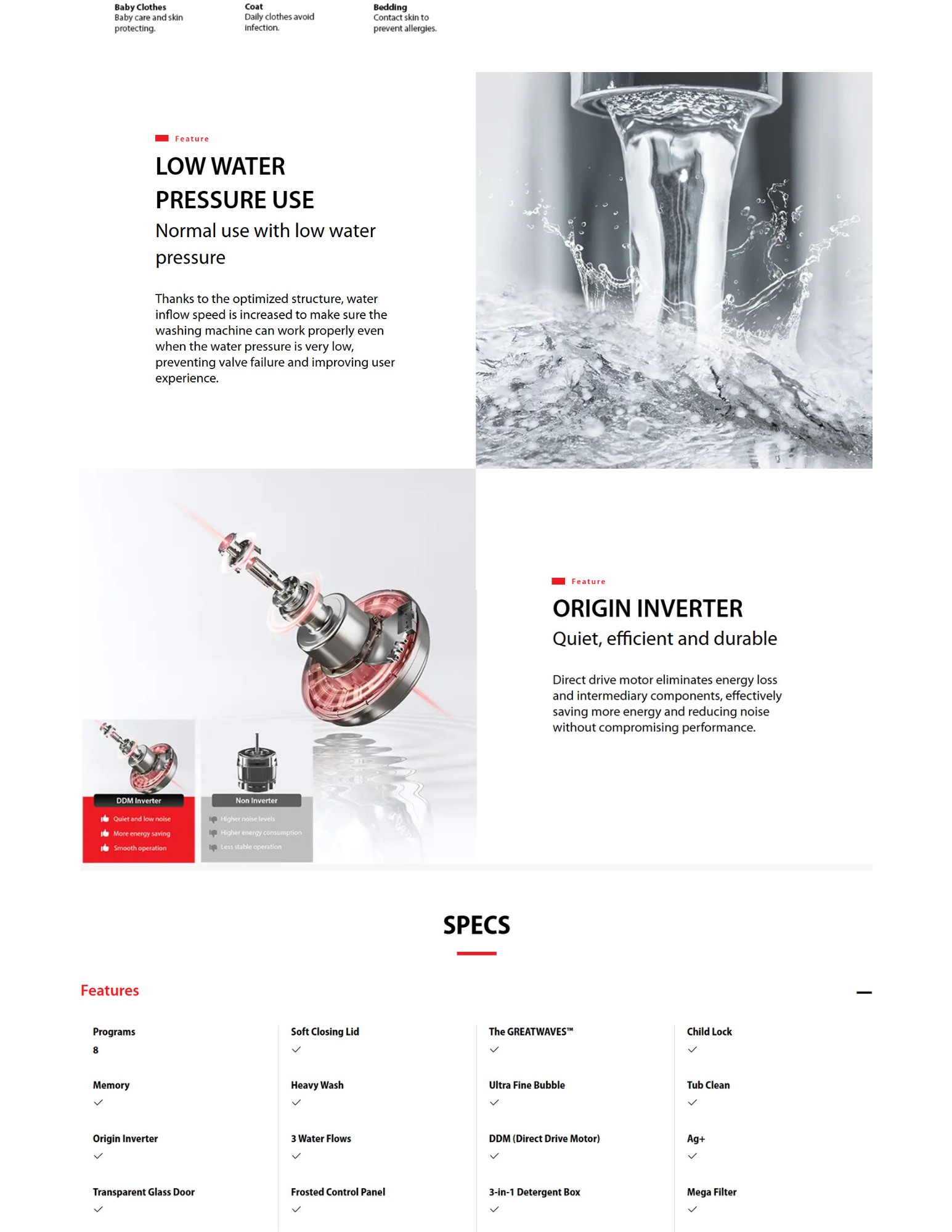 Capacity Plus design for bigger loads in same size