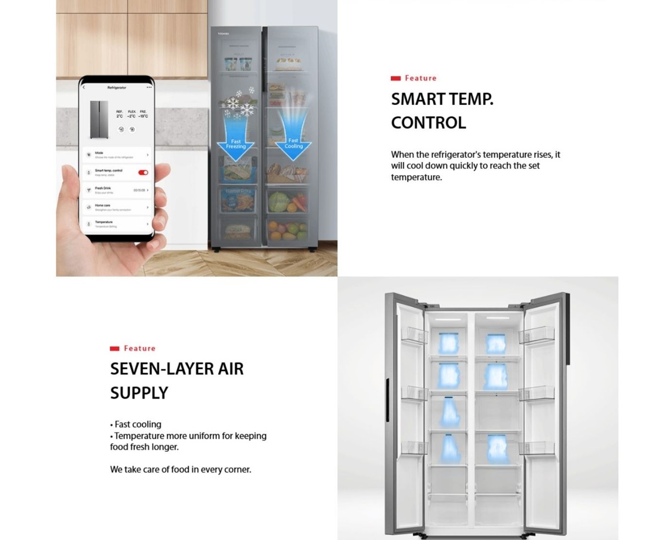 Open-door alarm alert for refrigerator safety