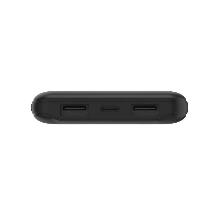 Belkin Boost Charge 3-Port Power Bank 10K + USB-A to USB-C Cable, Black - Image 4