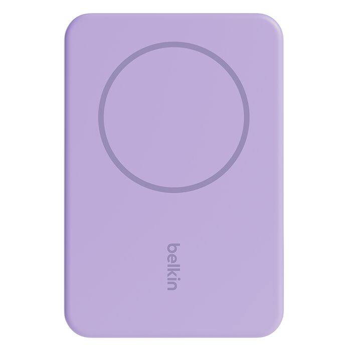 Belkin 5K Magnetic Wireless Power Bank + Kickstand, Purple - Image 2