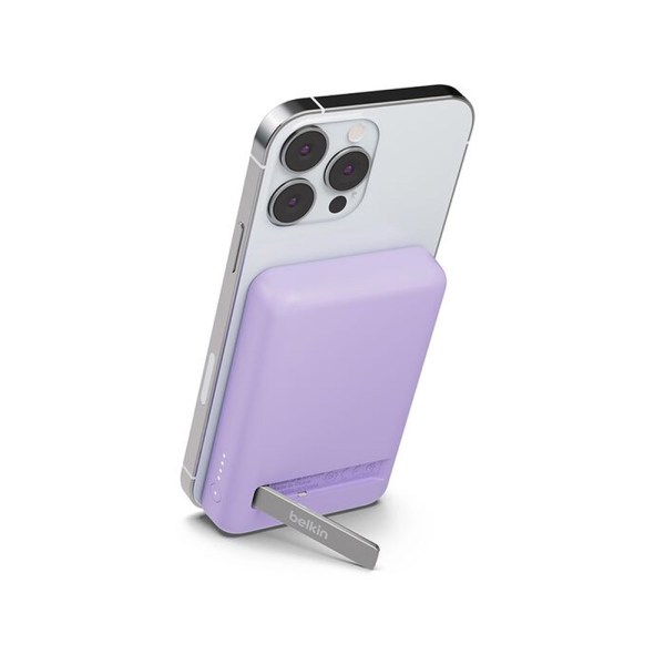 BELKIN-BOOSTCHARGE-MAGNETIC-WIRELESS-POWER-BANK-5K-+-STAND-BPD004qcPU)-front1-purple