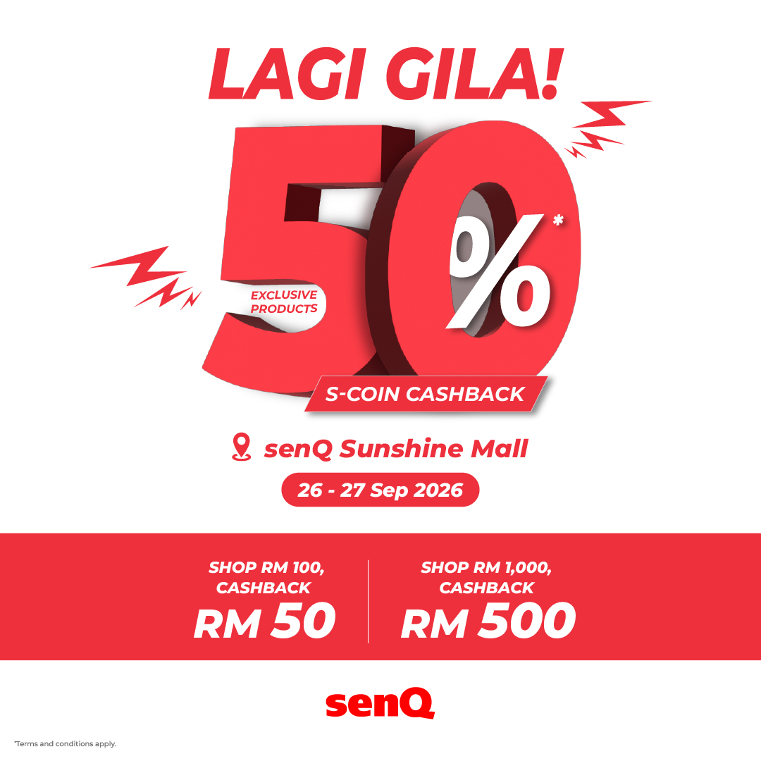 Enjoy 50%* S-Coin Cashback!