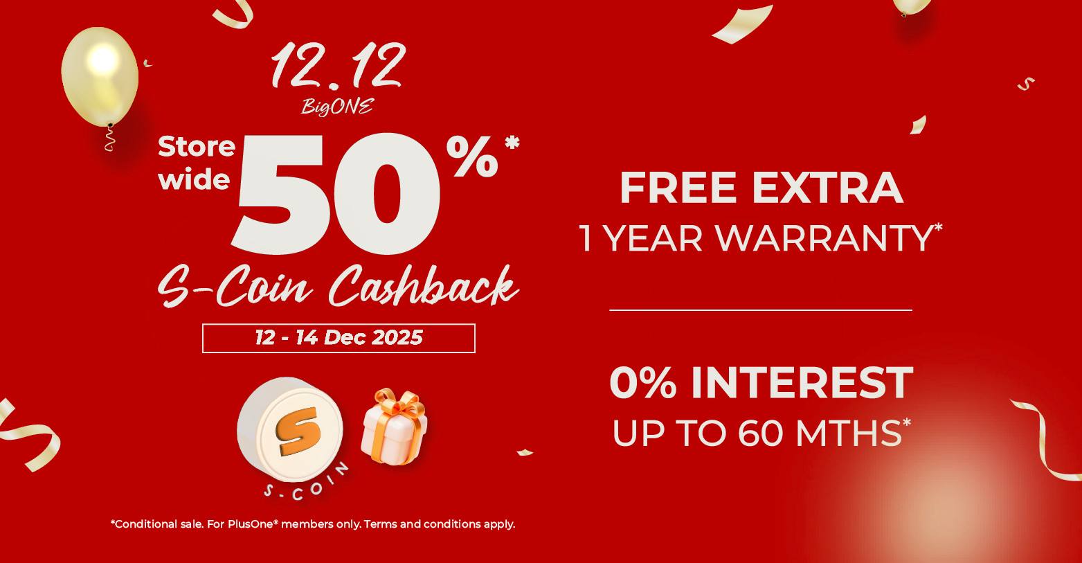 Senheng 12.12 campaign with 50% scoin cashback storewide products