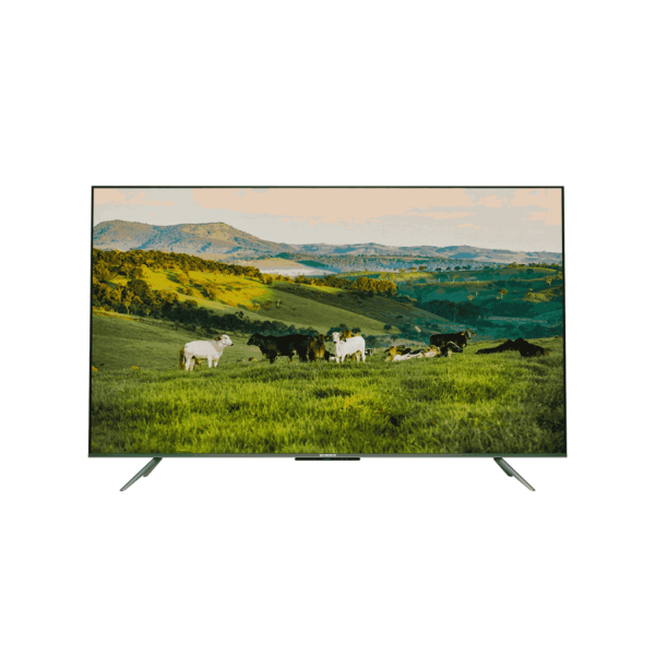 Television displaying scenic landscape in high definition