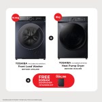 (Bundle Promo) Toshiba 10.5kg Washer TSB-TWT23BU115UWM(MG) and 8kg Dryer TSB-TDT21B90HWM(MG) with Free Robam Dishwasher ROB-W653