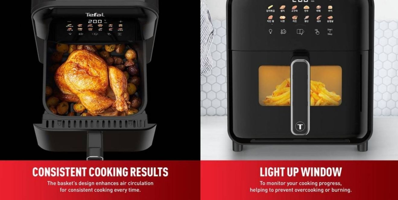 Tefal air fryer delivers crispy texture with hot air