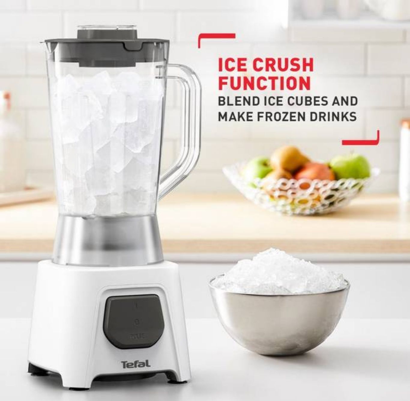 Ice crush function for frozen drinks and desserts