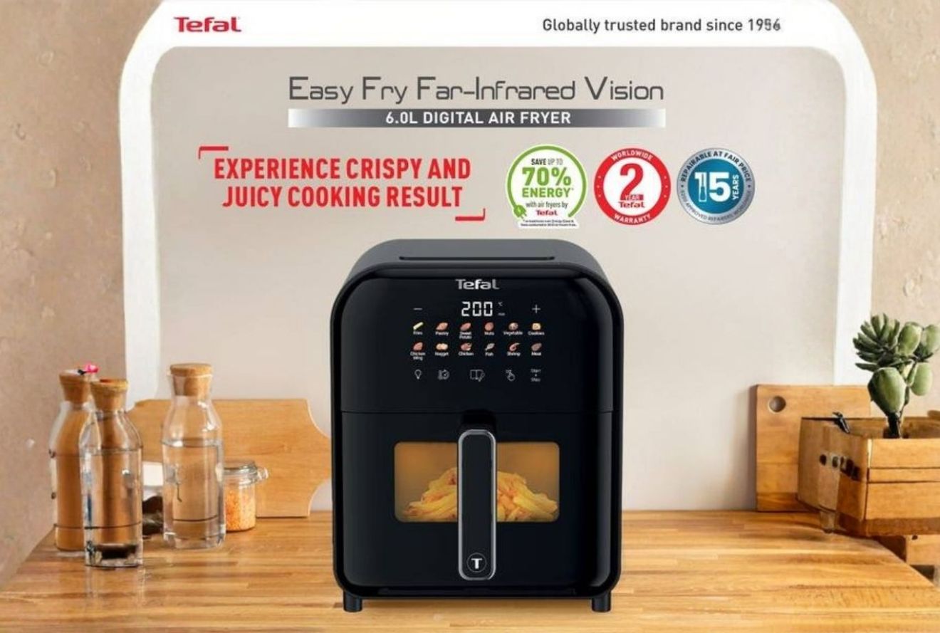 Tefal Easy Fry 6L air fryer with infrared vision