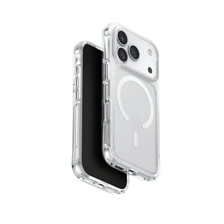 Untitled design (21) Clear MagSafe case for phone protection and wireless charging