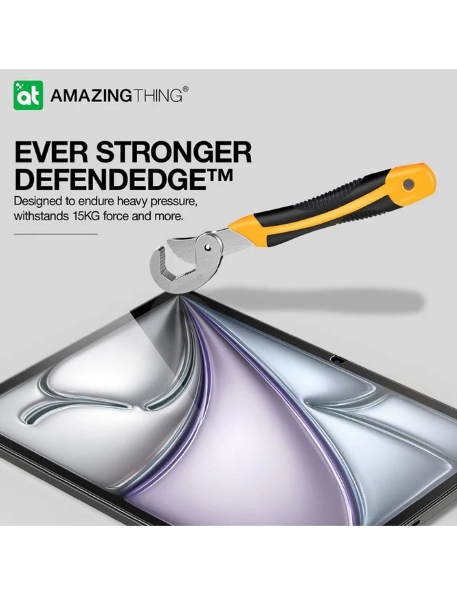 AmazingThing Defendedge screen protector pressure test