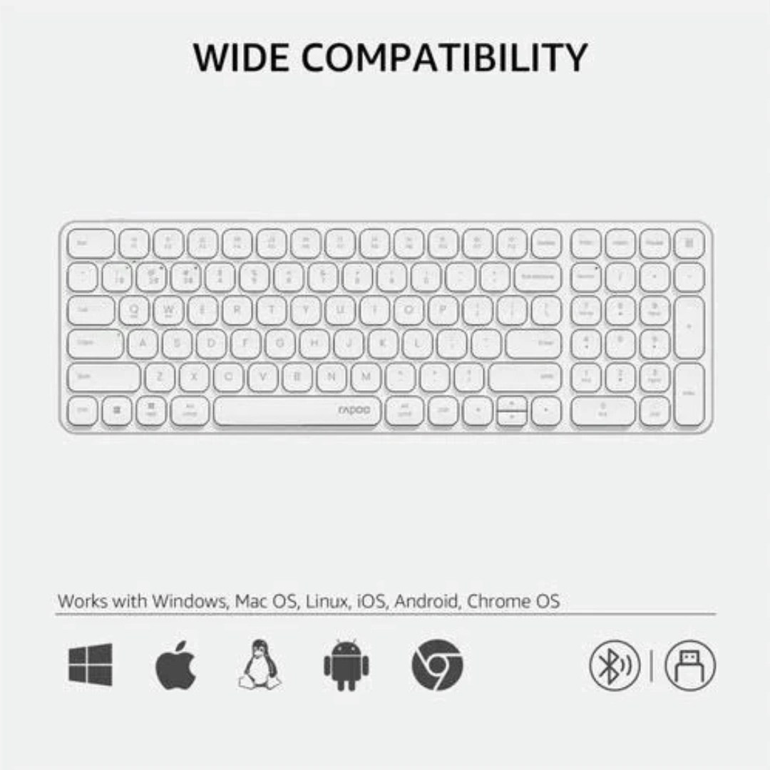 E9350L Ultra-slim Multi-mode/Rechargeable/Wireless Keyboard - Image 7