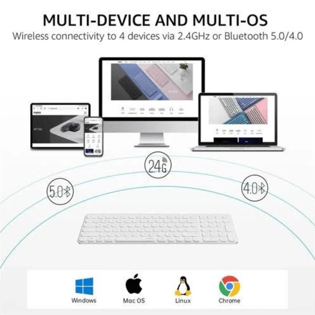 E9350L Ultra-slim Multi-mode/Rechargeable/Wireless Keyboard - Image 10