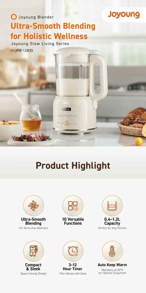 Joyoung Mini Multifunctional Blender Product Highlights