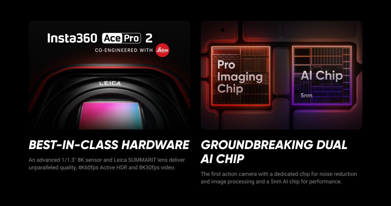 Insta360 Ace Pro 2 Leica lens and dual AI chip