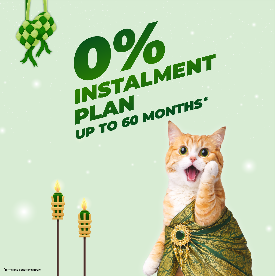 0% instalment plan up to 60 mths