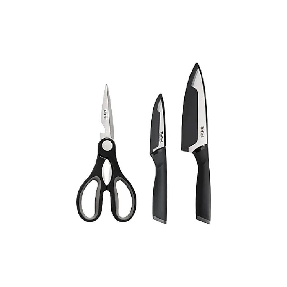 Tefal 3 Pcs Comfort Knife Set (Pairing 9cm + Chef Knife 15cm + Shears) TEF-K221S3