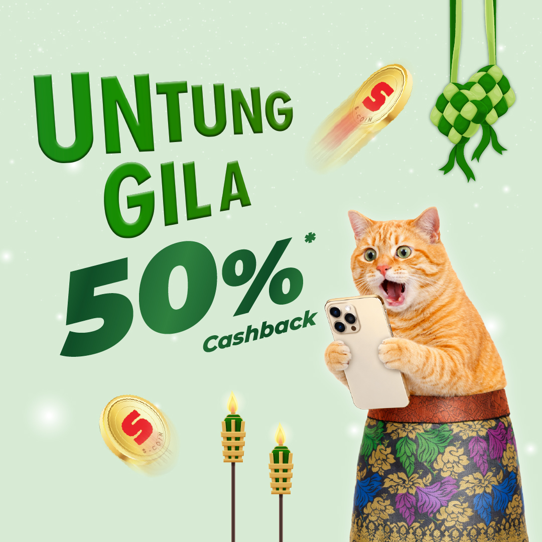 Untung Gila 50% S-Coin Cashback