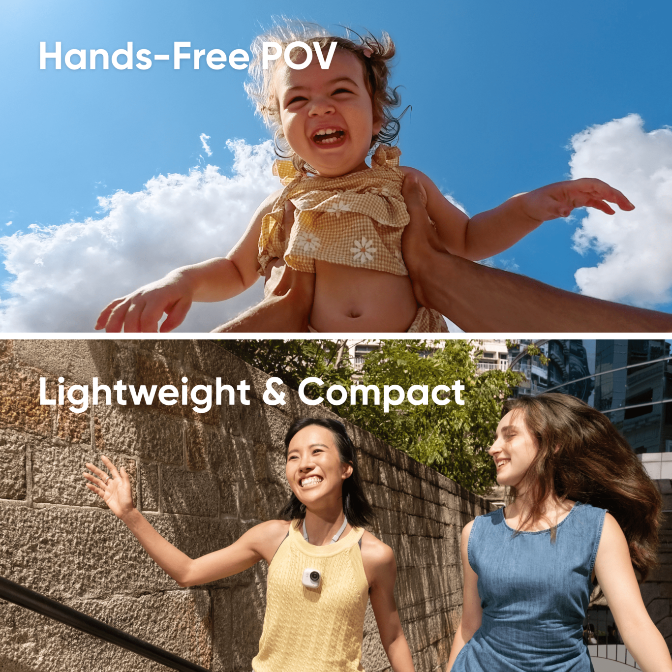 Hands-free POV camera capture in everyday moments