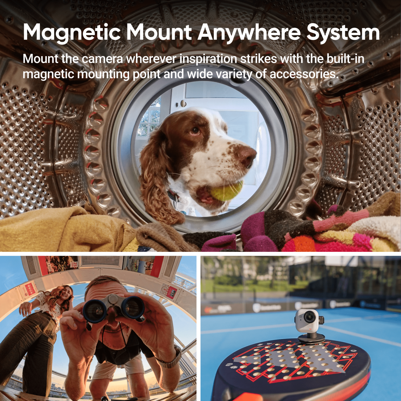 Magnetic mount system for flexible camera placement
