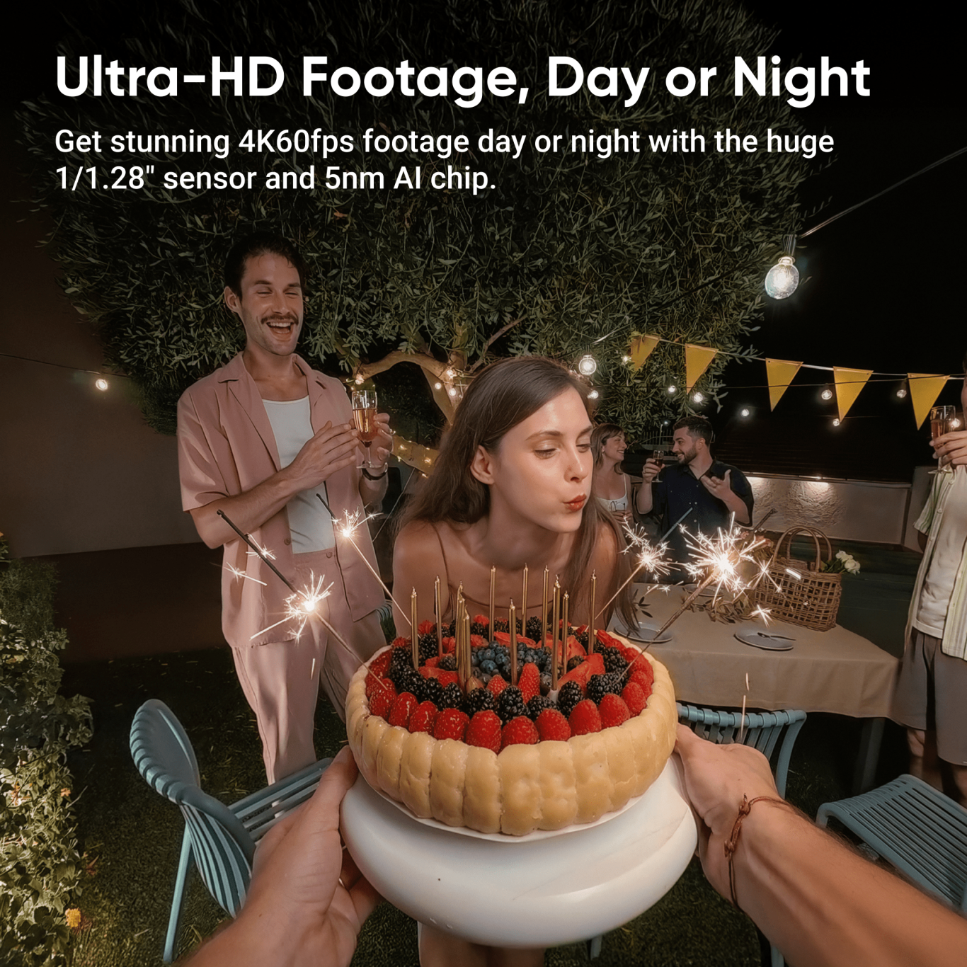 Ultra HD 4K camera footage for day and night scenes