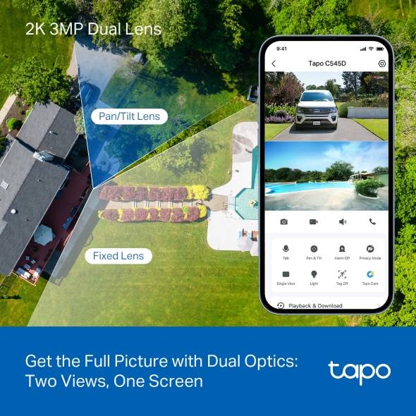 Tapo C545D get the full picture and dual optics