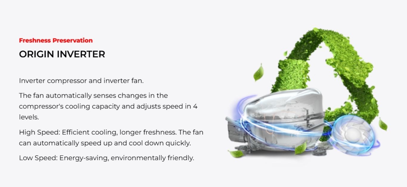 Origin inverter ensures efficient and stable cooling