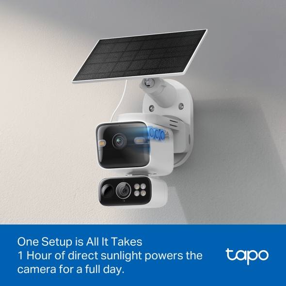 Tapo C645D KIT 1 hour direct sunlight power