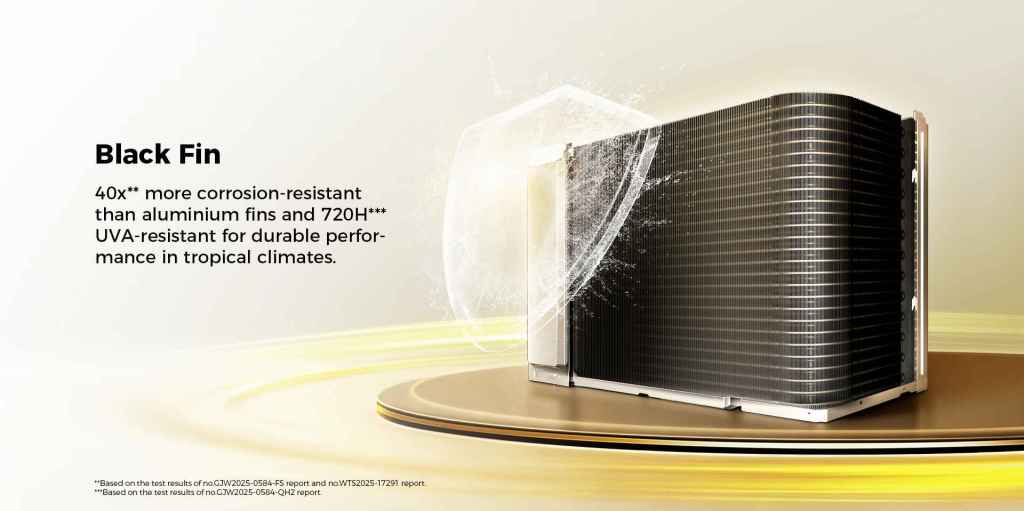 Haier UV Cool Smart + Air Conditioner Black Fin