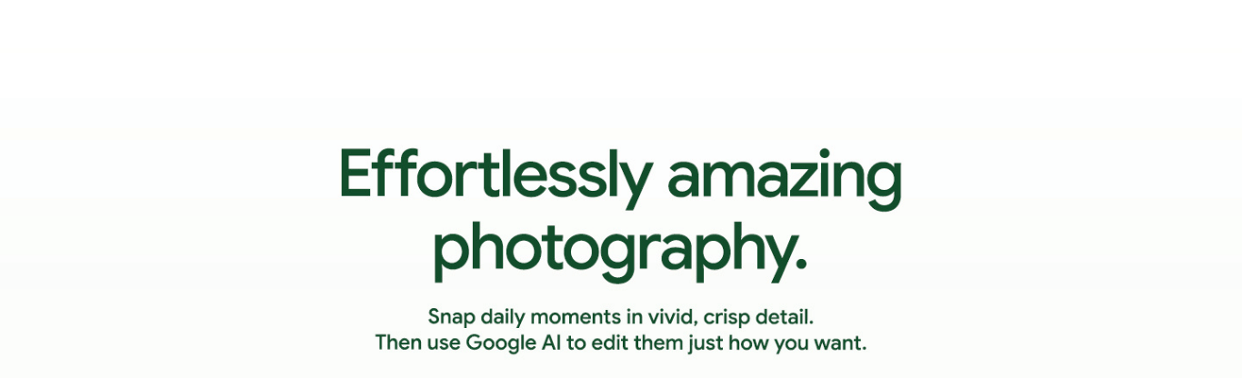 Pixel 10a AI photography features