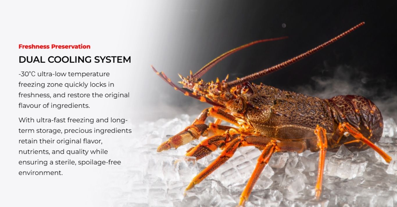 -30°C freezing preserves seafood freshness and quality