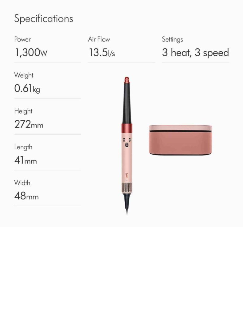 Dyson Airwrap i.d.™ Multi-styler and Dryer spec