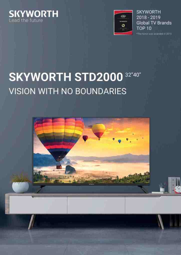 Skyworth STD2000 Series HD LED TV vision with no boundaries