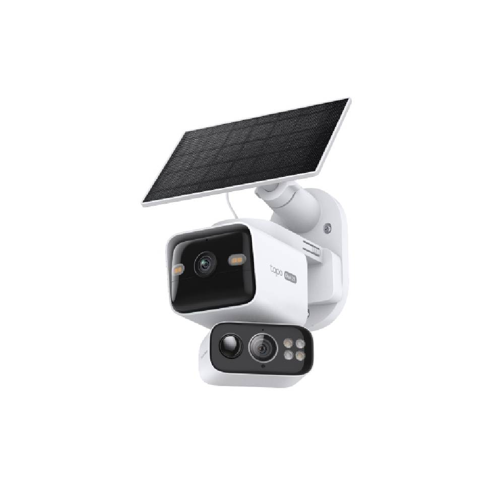 Tapo C645D Solar-Powered Dual-Lens Pan/Tilt Security Camera Kit