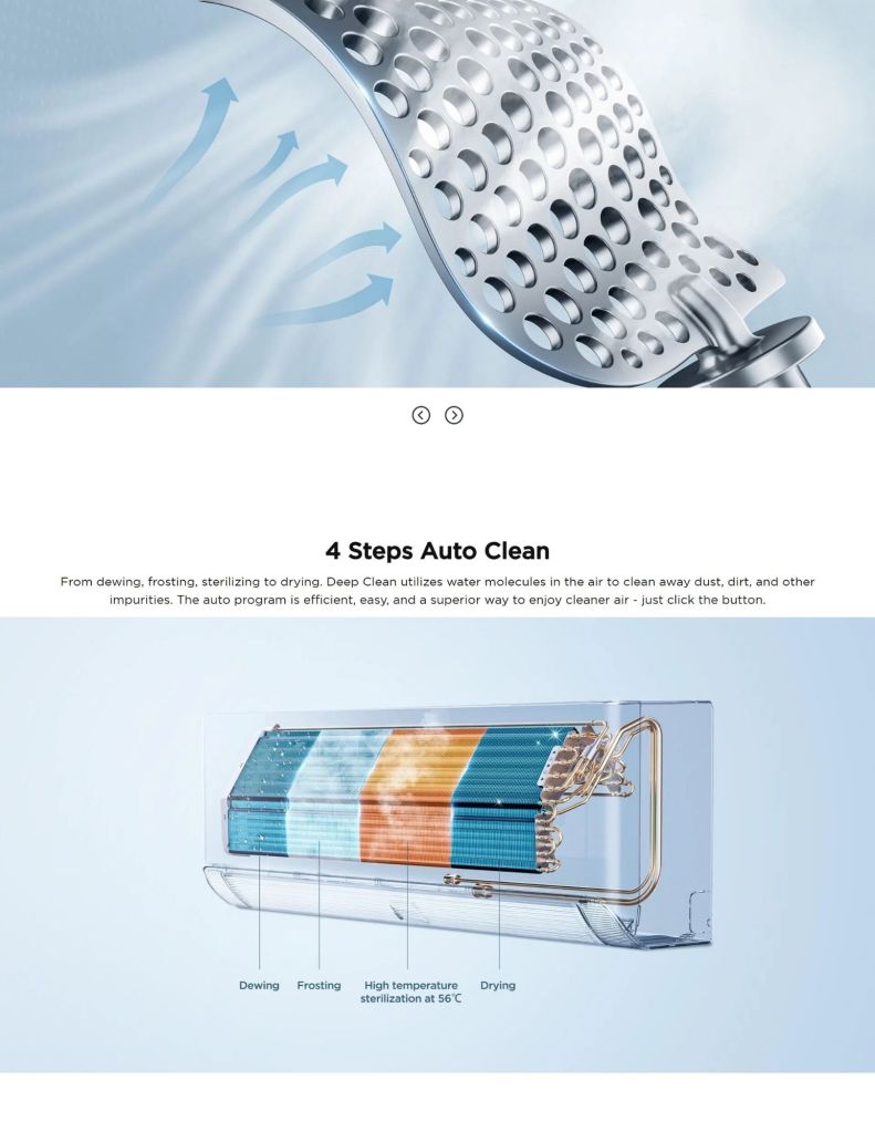 TCL 1.0HP-2.5HP Gentle Cool Pro Series Air Conditioner features