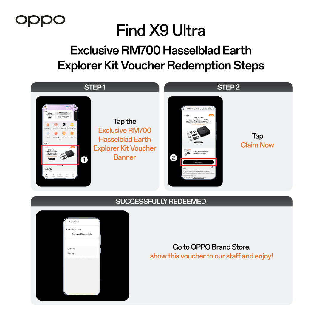 OPPO Voucher Redemption Steps