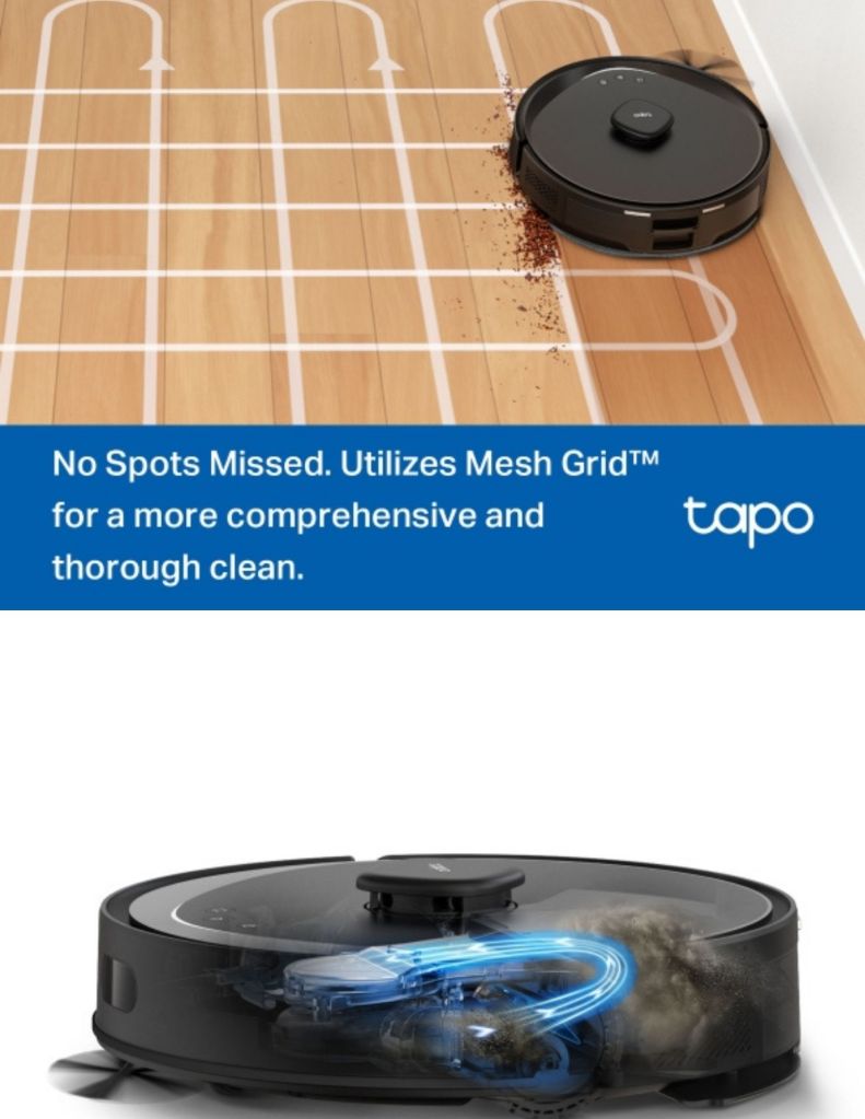 TP-Link Tapo RV30 Max Plus 5300Pa Hyper Suction LiDAR Navigation Robot Vacuum & Mop TP-TAPORV30MAXPLUS descriptions