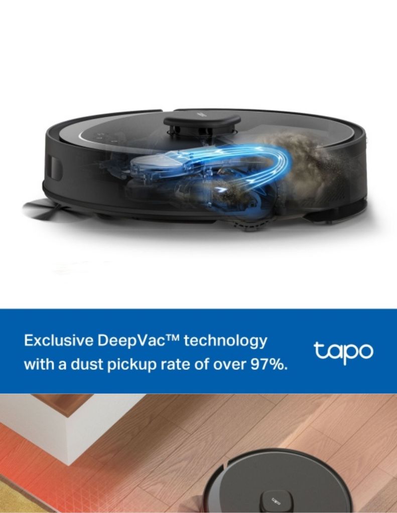 TP-Link Tapo RV30 Max Plus 5300Pa Hyper Suction LiDAR Navigation Robot Vacuum & Mop TP-TAPORV30MAXPLUS descriptions