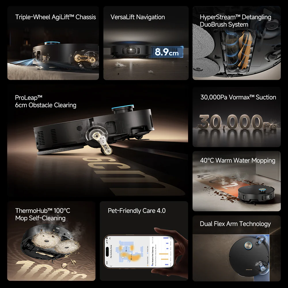 Dreame X50 Pro Ultra Robot Vacuum DRM-X50PUGL features