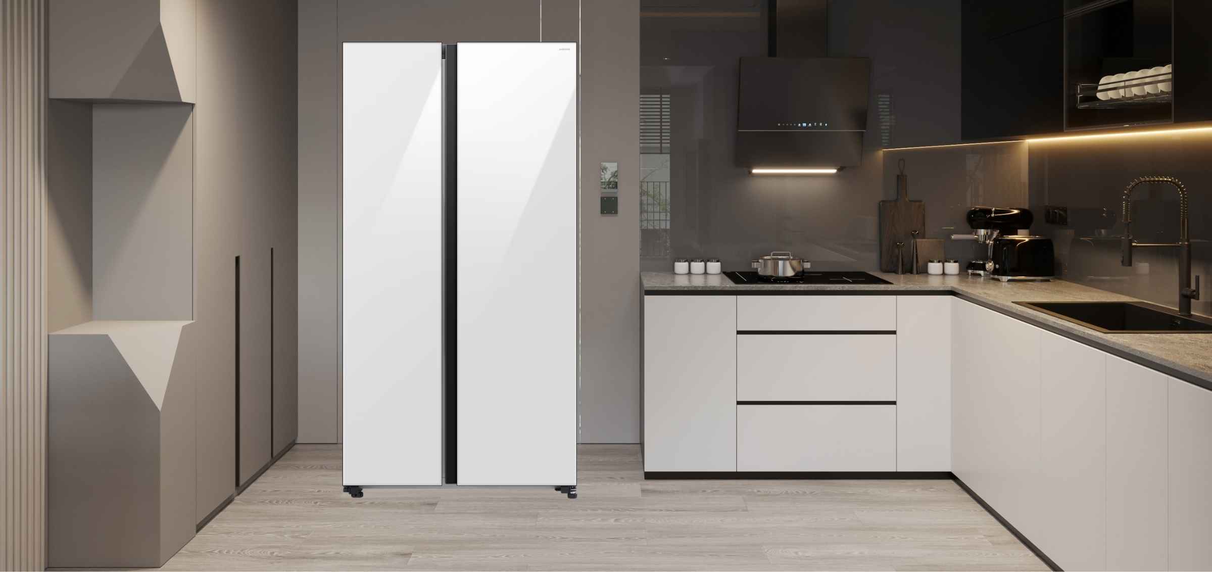 Side By Side Fridge Refrigerator for PLP Promotion Discovery Page