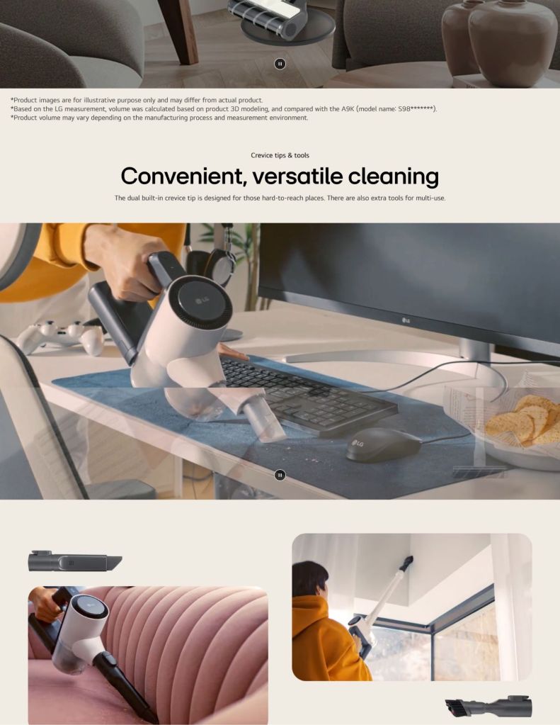 LG CordZero™ A9 Air Vacuum Cleaner features