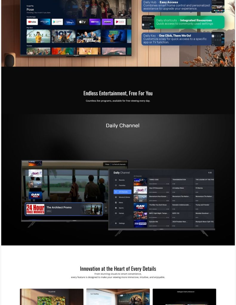Skyworth 85" SUE7900 4K UHD Eye Care Series Google TV SKY-85SUE7900 endless entertainment