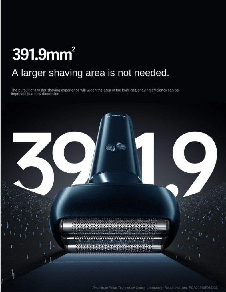 Close-up of FLYCO F005 wet & dry premium shaver 391.9mm2