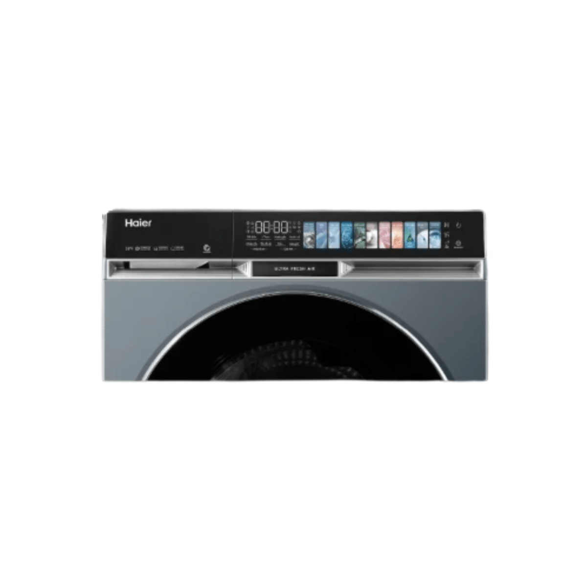 Digital washing machine control panel with multiple wash programmes