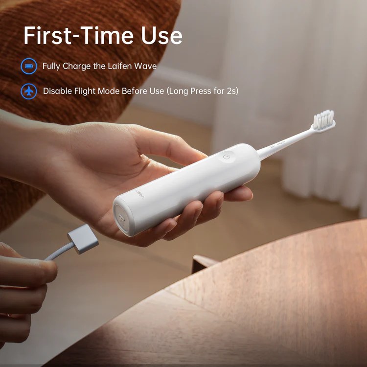 Wave Electric Toothbrush, Oscillation & Vibration (Type C Magnetic Charging Cable) - Image 4