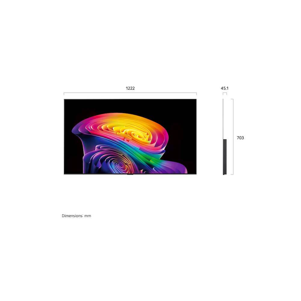 LG OLED evo AI C6 4K Smart TV (2026) 55 inch - Size