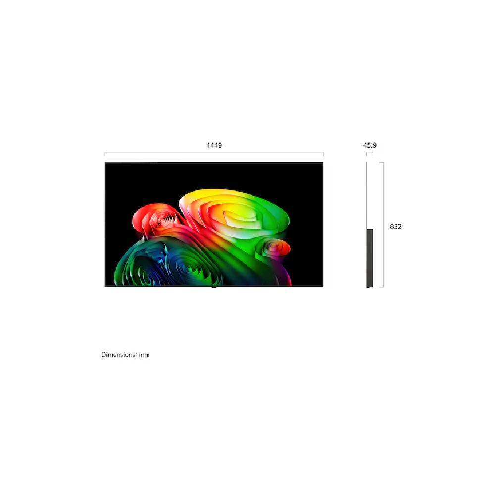 LG OLED AI B6 4K Smart TV (2026) 65 inch - Size